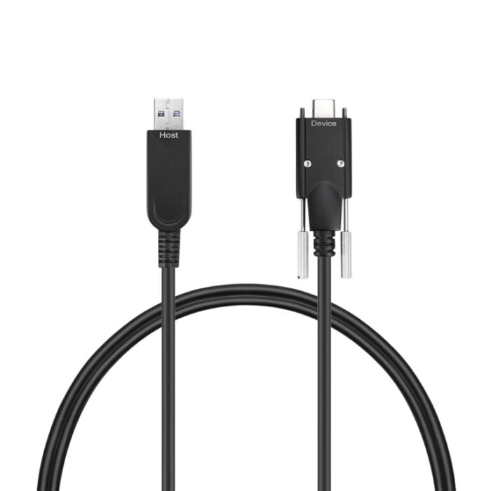 USB 3.1 AM to USB-C Active Optical Cable backward compatible With Screw - Image 4