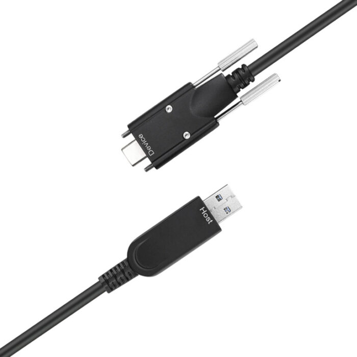 USB 3.1 AM to USB-C Active Optical Cable backward compatible With Screw - Image 2